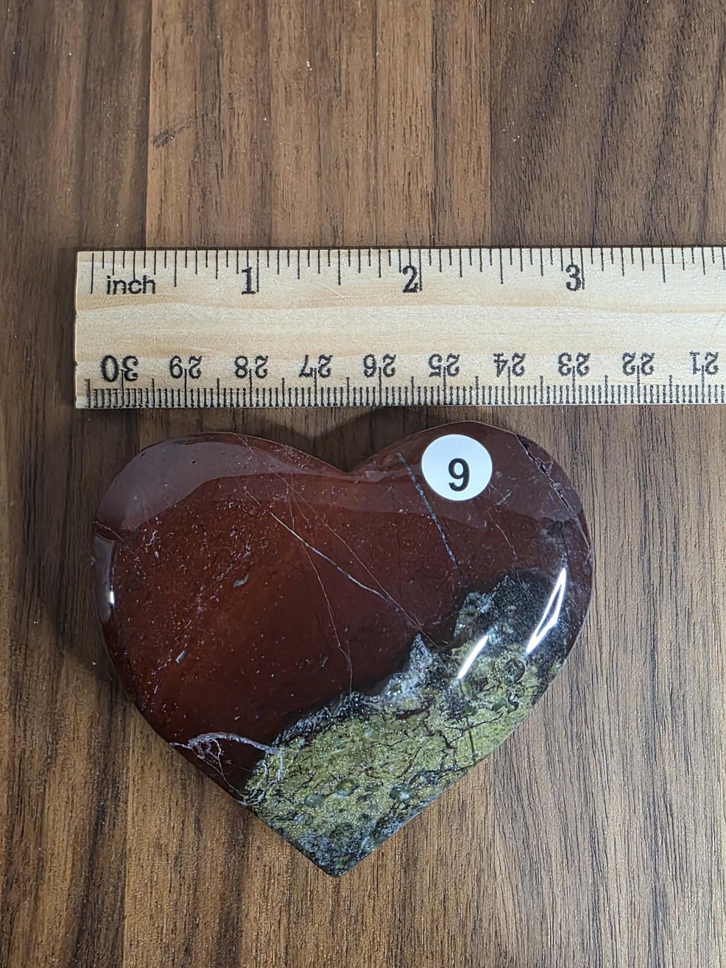 Dragon's Blood Bloodstone Heart Carving | Red & Green natural crystal
