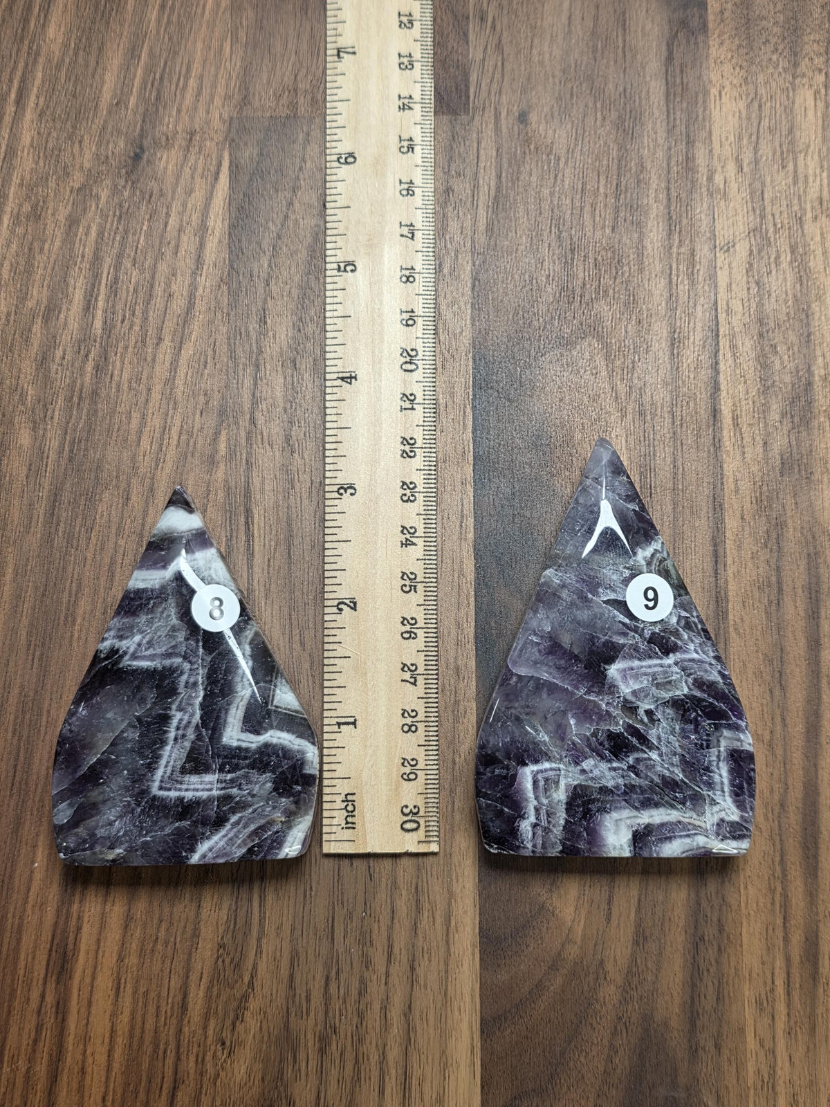 Amazing Amethyst Flame Crystal Carving Purple White and Gray