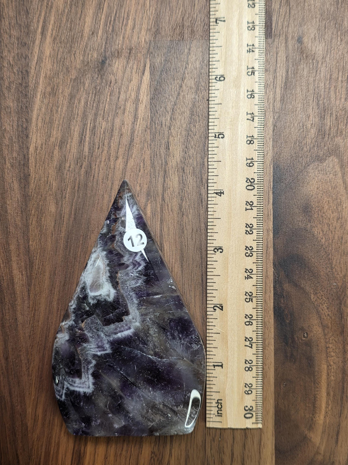 Amazing Amethyst Flame Crystal Carving Purple White and Gray