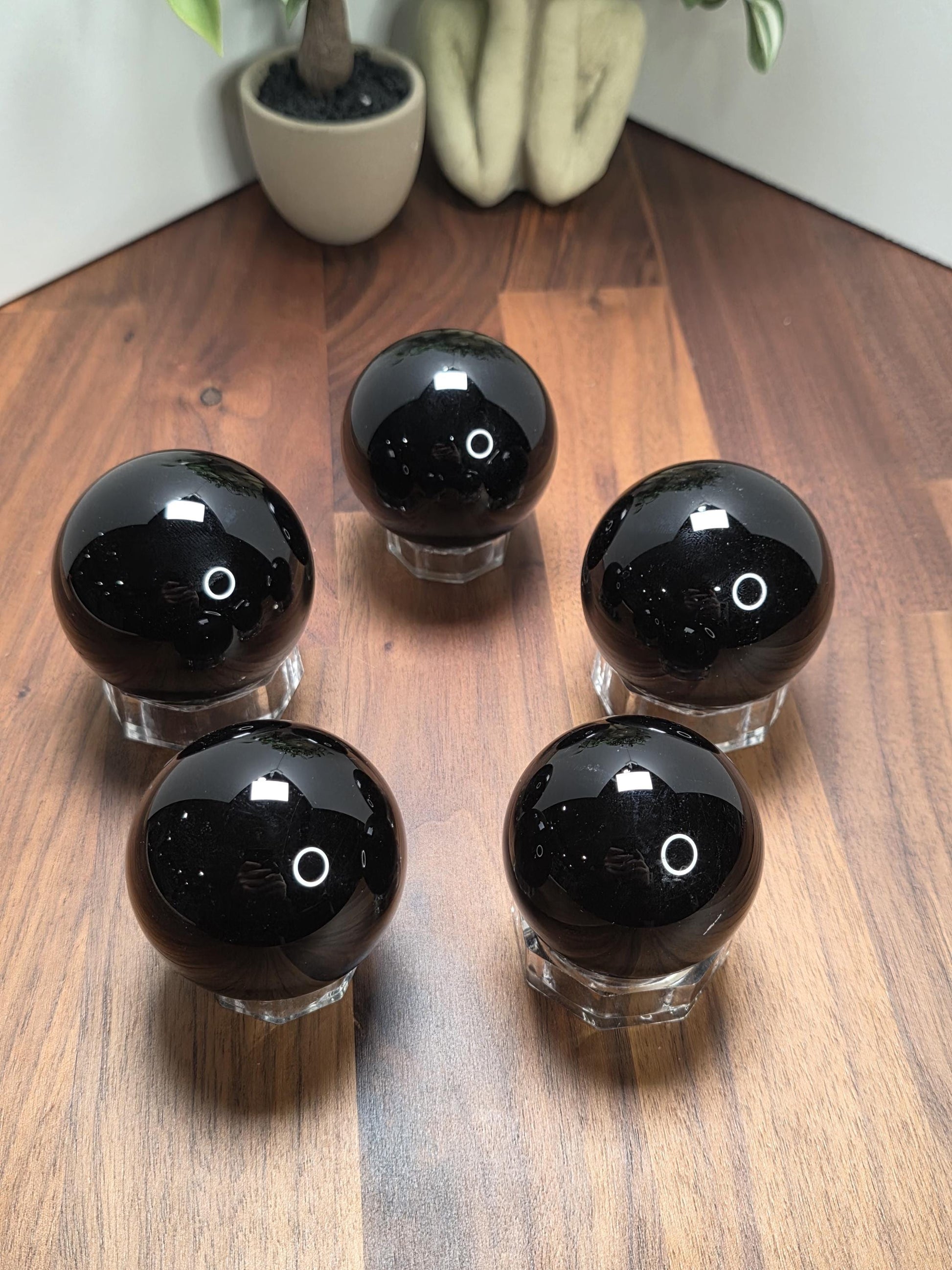 Black Obsidian Sphere Intuitively Chosen