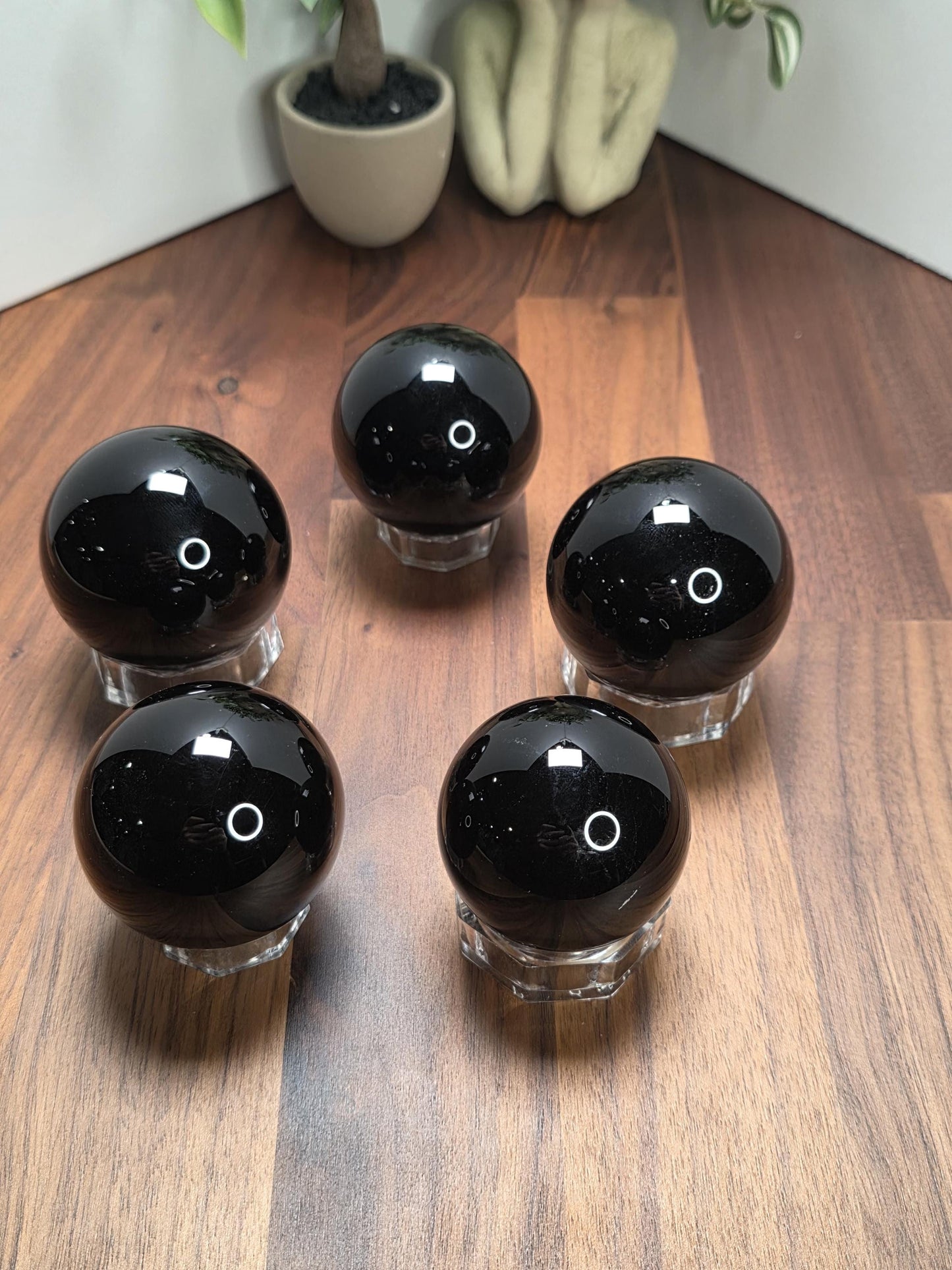 Black Obsidian Sphere Intuitively Chosen