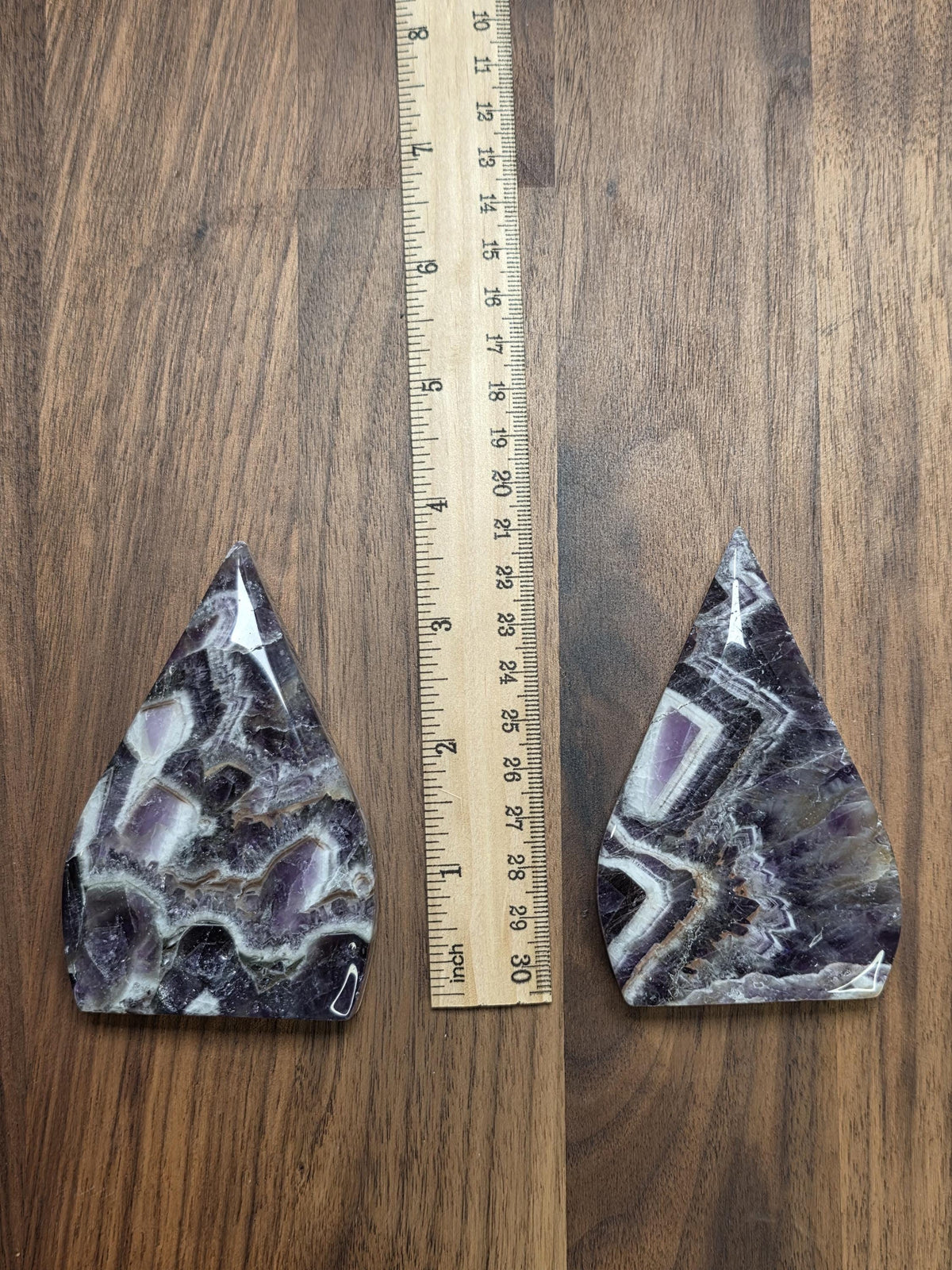 Amazing Amethyst Flame Crystal Carving Purple White and Gray