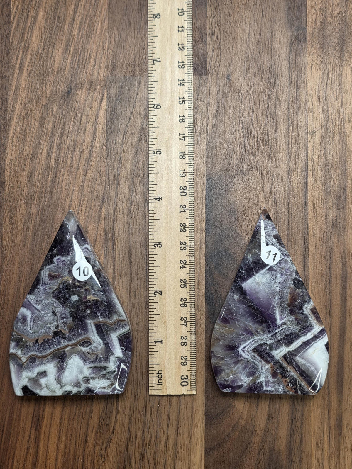 Amazing Amethyst Flame Crystal Carving Purple White and Gray