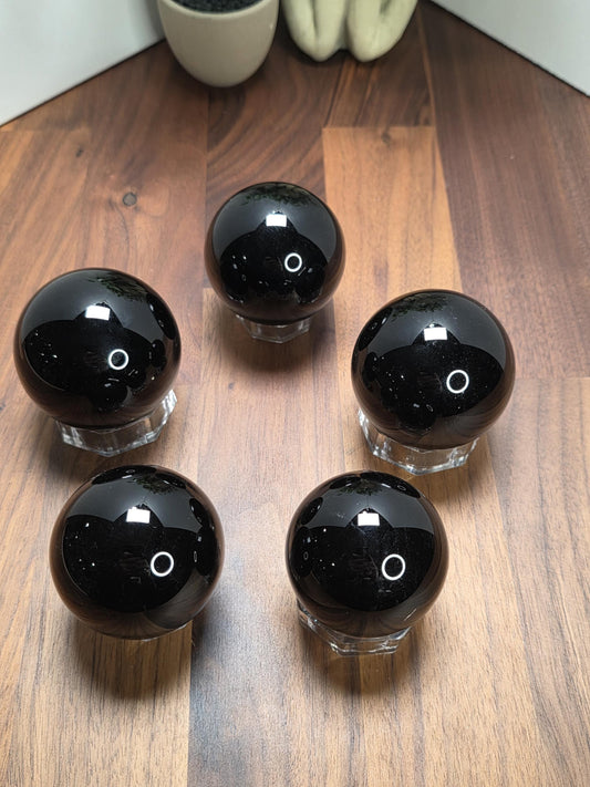 Black Obsidian Sphere Intuitively Chosen