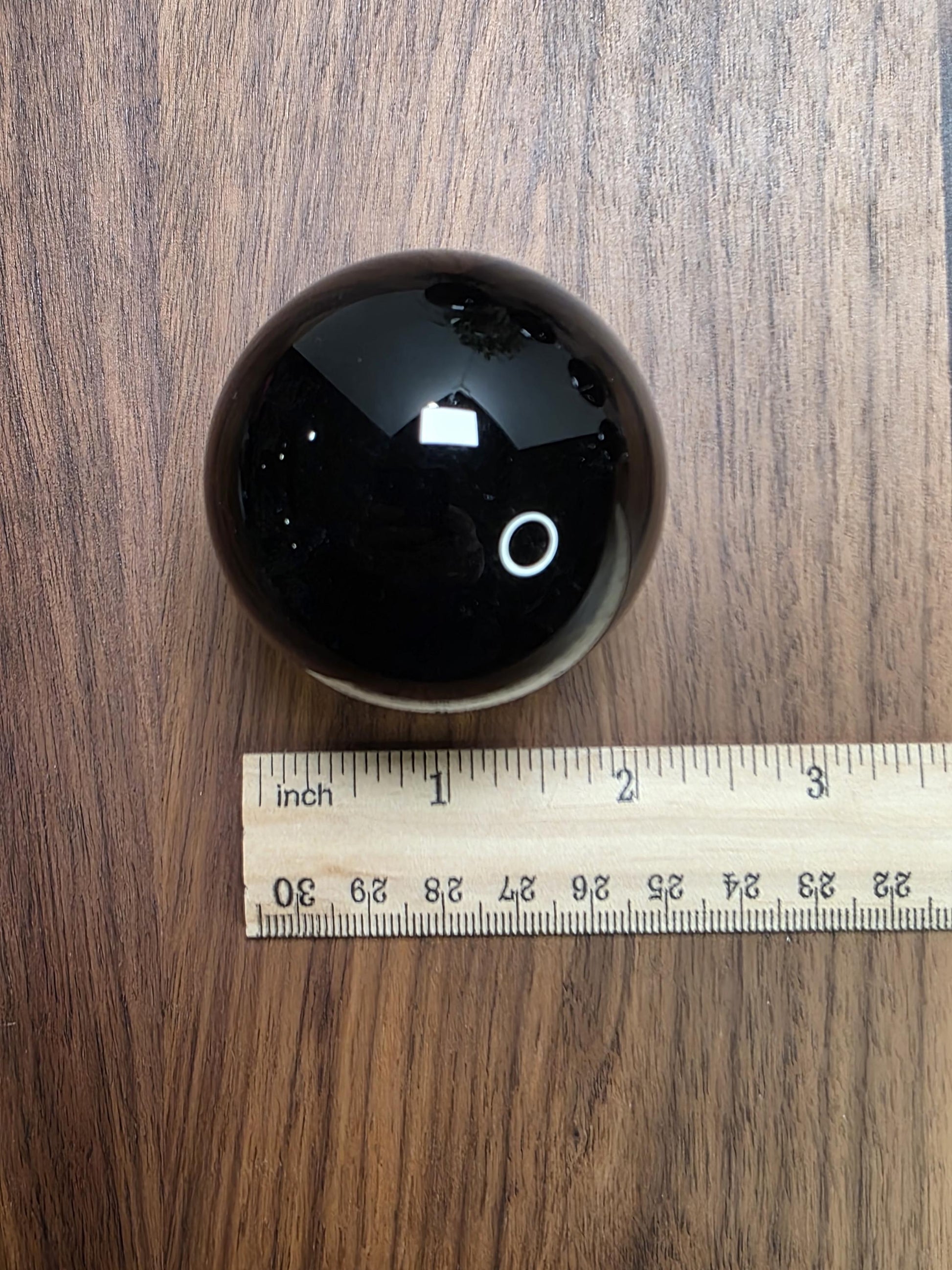Black Obsidian Sphere Intuitively Chosen