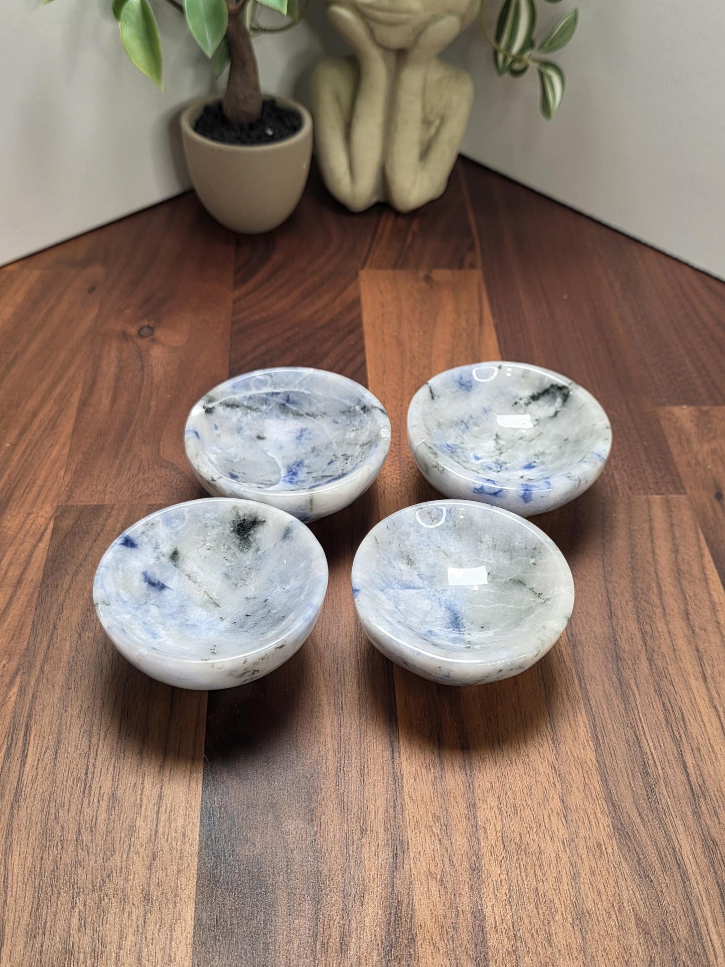 Sodalite Bowl: Deep Blue Crystal Ring Dish - Small 2.5 Inch