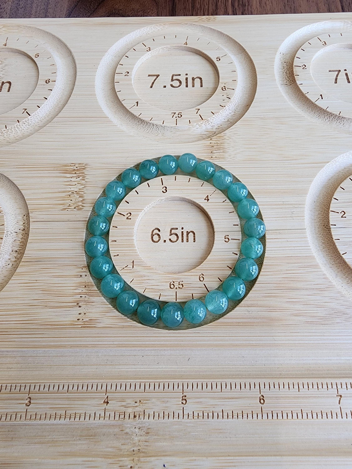 Green Aventurine Bracelet: 8MM Crystal Beads | Easter Fit for Spring or Happy St Patricks Day Luck Abundance Manifestation | August Birthday
