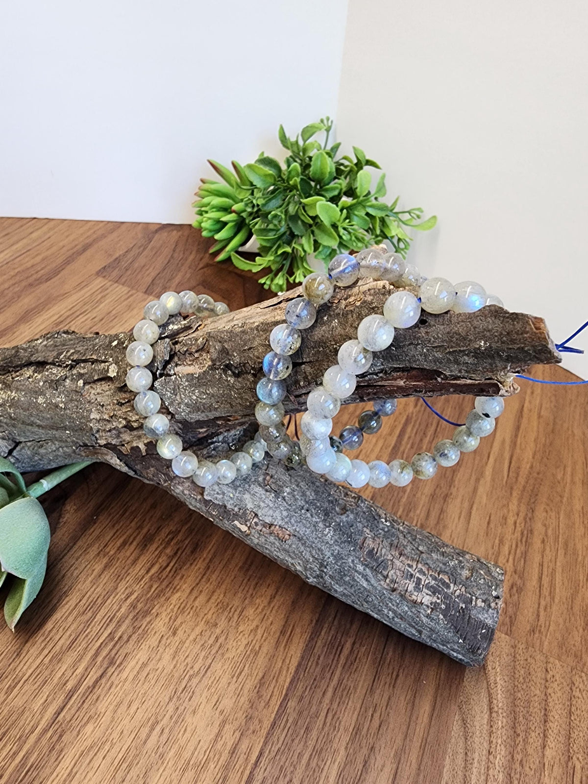 Inv - High Quality Labradorite Bracelet: 7.5mm Dainty Crystal Jewelry | Rainbow Flash in Pink Purple Yellow Green Blue | Northern Lights Gem