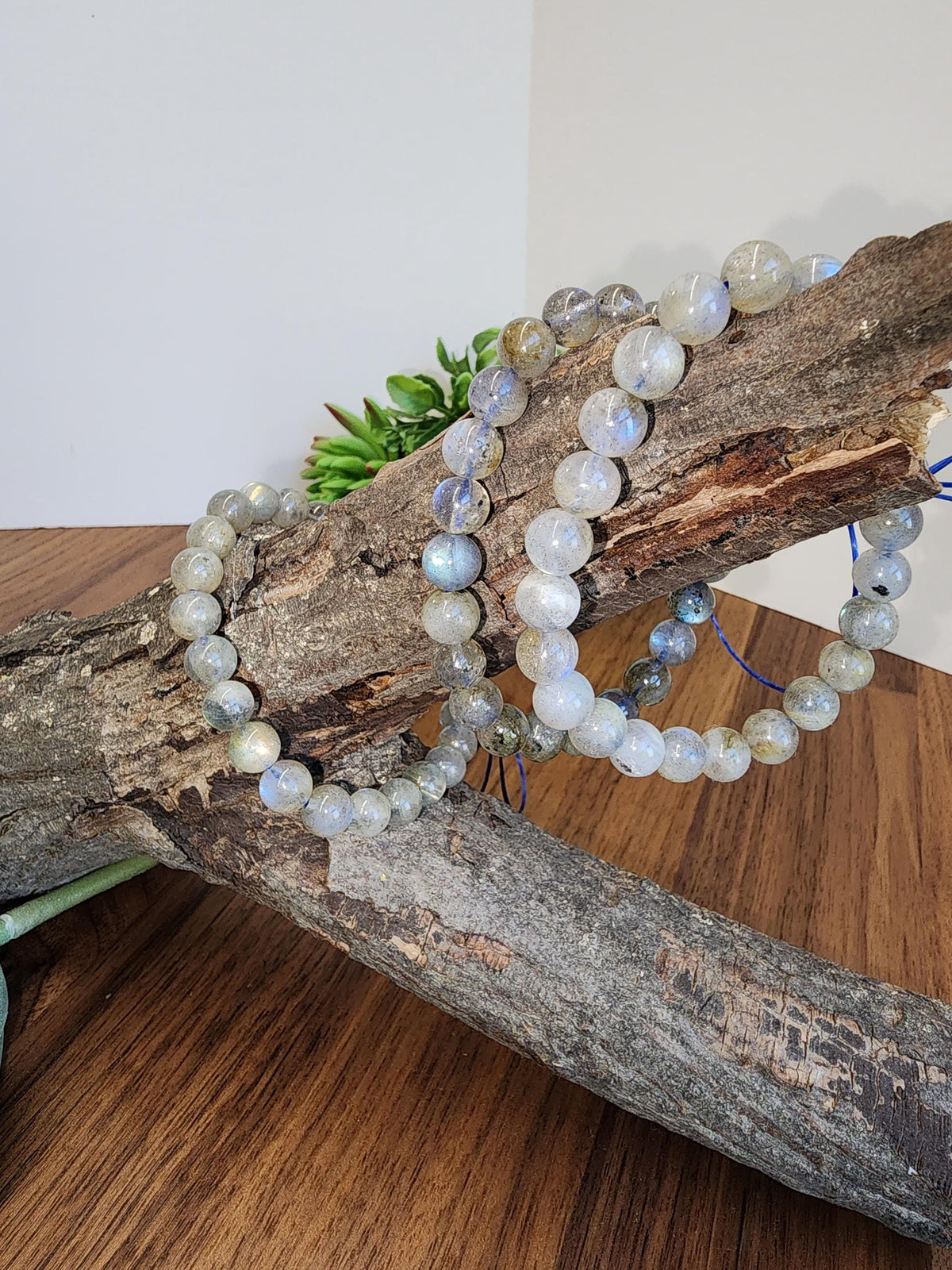 Inv - High Quality Labradorite Bracelet: 7.5mm Dainty Crystal Jewelry | Rainbow Flash in Pink Purple Yellow Green Blue | Northern Lights Gem