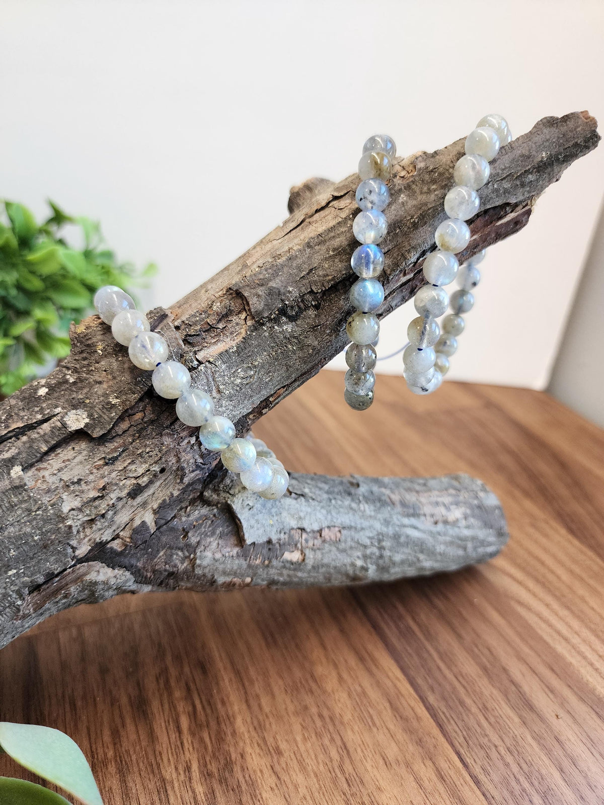 Inv - High Quality Labradorite Bracelet: 7.5mm Dainty Crystal Jewelry | Rainbow Flash in Pink Purple Yellow Green Blue | Northern Lights Gem
