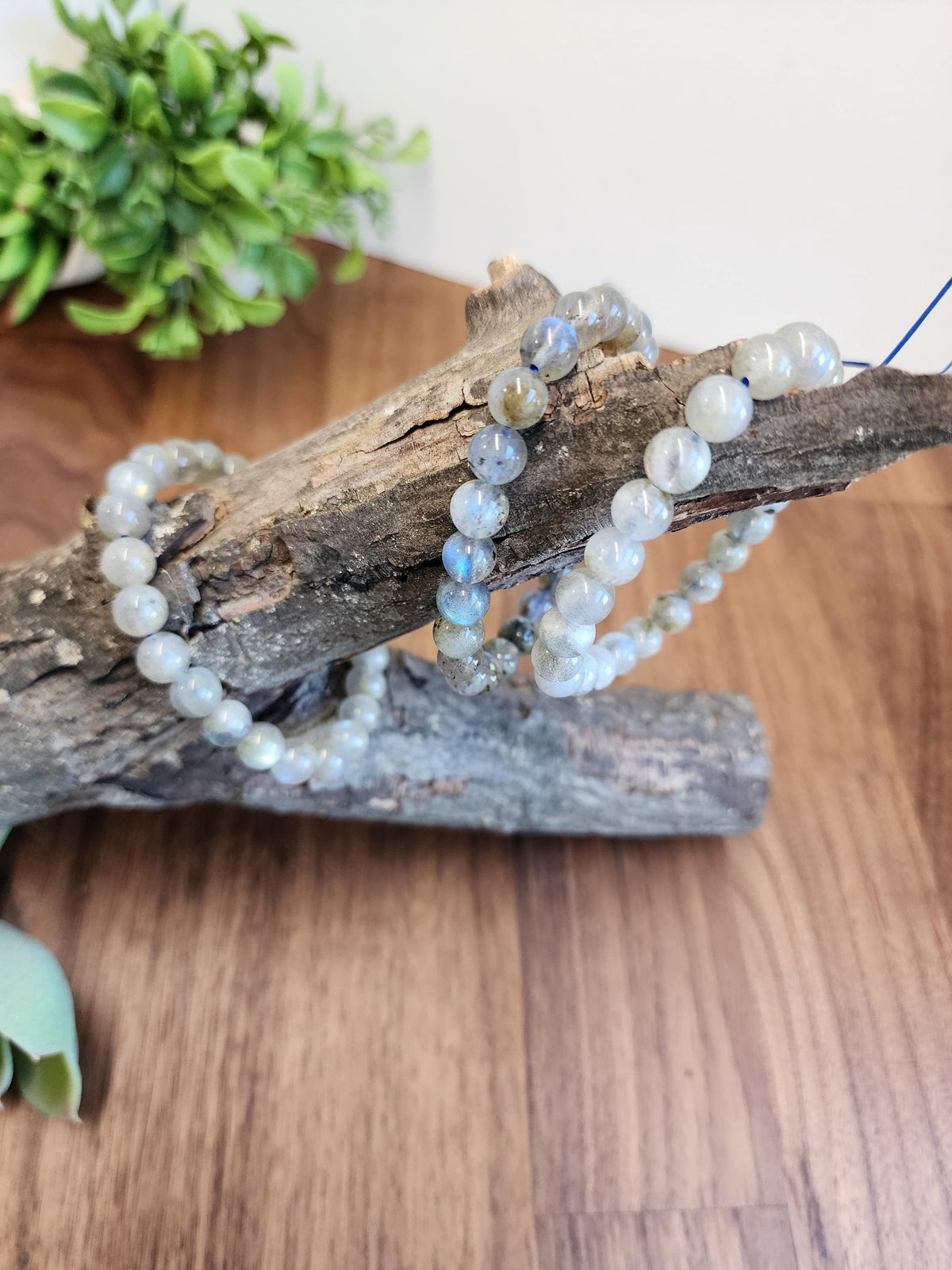 Inv - High Quality Labradorite Bracelet: 7.5mm Dainty Crystal Jewelry | Rainbow Flash in Pink Purple Yellow Green Blue | Northern Lights Gem