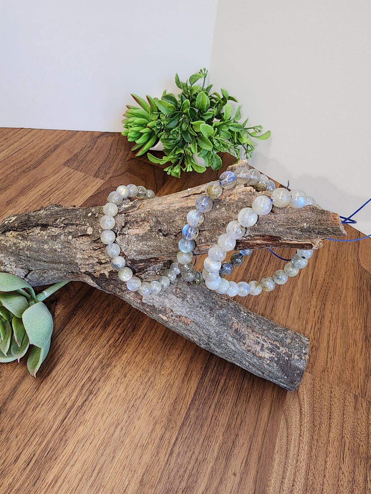 Inv - High Quality Labradorite Bracelet: 7.5mm Dainty Crystal Jewelry | Rainbow Flash in Pink Purple Yellow Green Blue | Northern Lights Gem