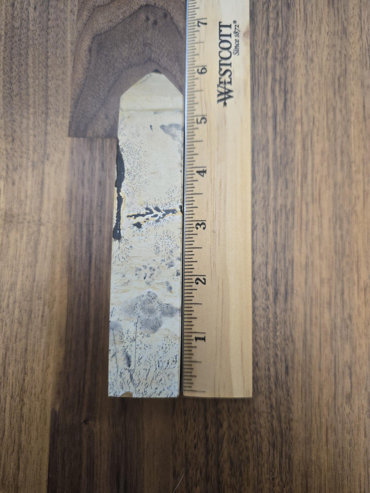 Inv - Picture Stone Tower | Dreamy Landscape Stone Points in Desert Beige, Creamy Tan and Earthy Brown | Natural Minimalist Home Decor