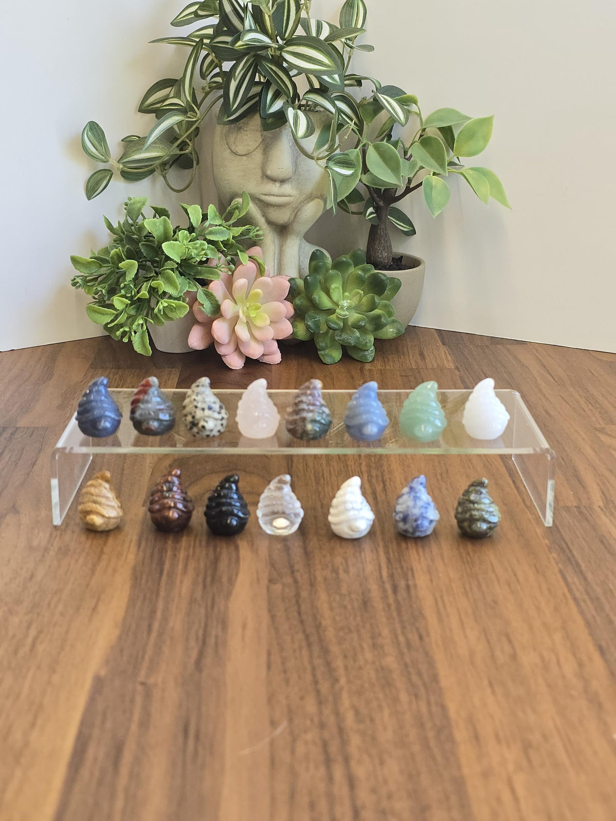 New - Baby Mystery Gnomes | Tiny Crystal Wizard | Cute Wise Whimsy Trinket | Stone Figurine for Stocking Stuffers or Little Dopamine Treats
