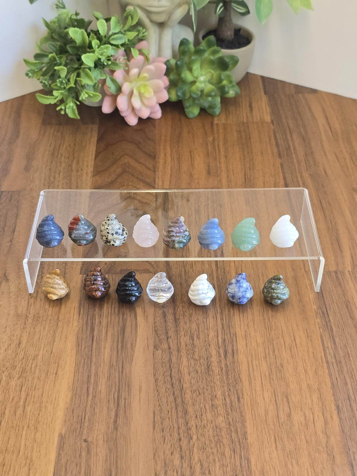 New - Baby Mystery Gnomes | Tiny Crystal Wizard | Cute Wise Whimsy Trinket | Stone Figurine for Stocking Stuffers or Little Dopamine Treats