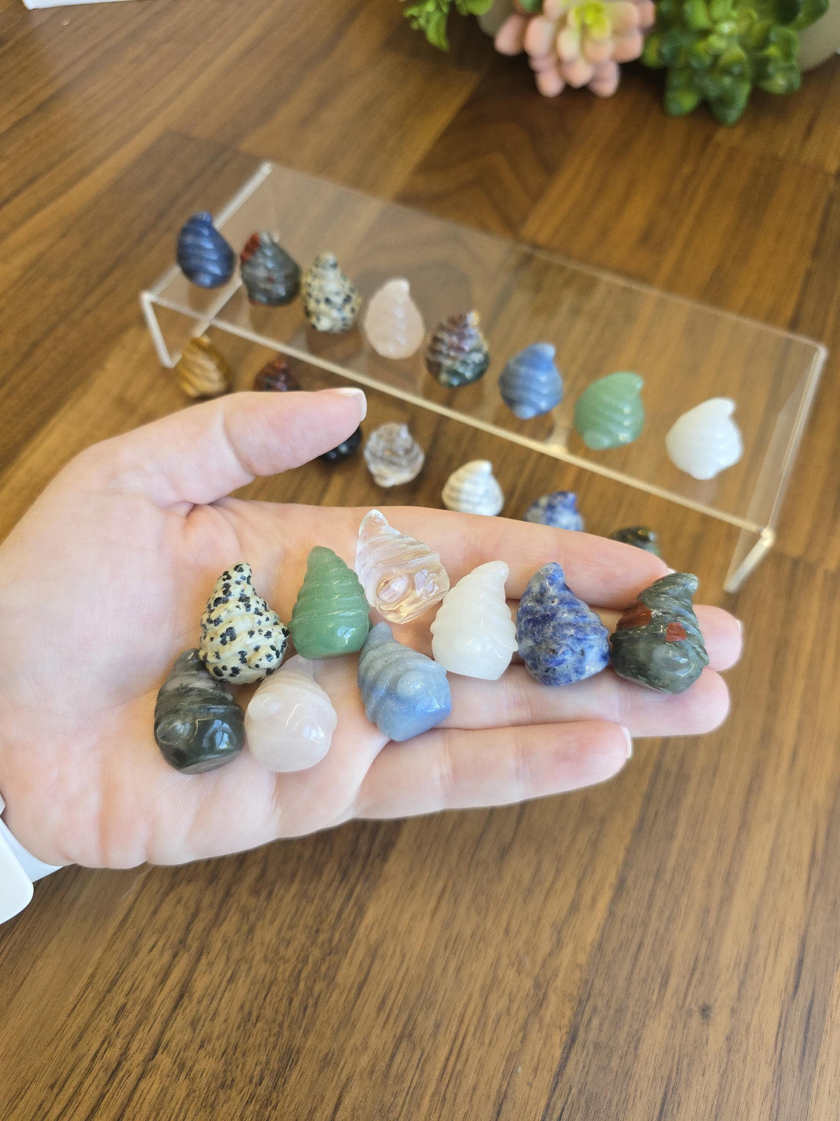 New - Baby Mystery Gnomes | Tiny Crystal Wizard | Cute Wise Whimsy Trinket | Stone Figurine for Stocking Stuffers or Little Dopamine Treats