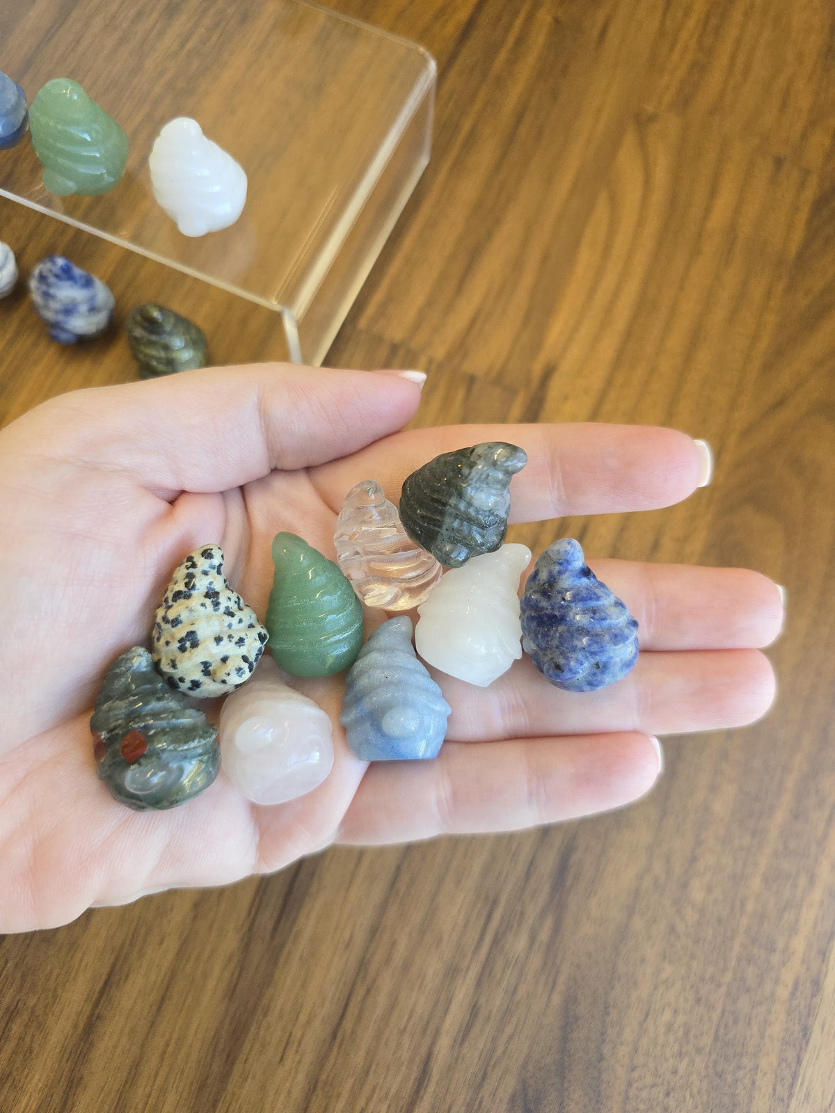 New - Baby Mystery Gnomes | Tiny Crystal Wizard | Cute Wise Whimsy Trinket | Stone Figurine for Stocking Stuffers or Little Dopamine Treats