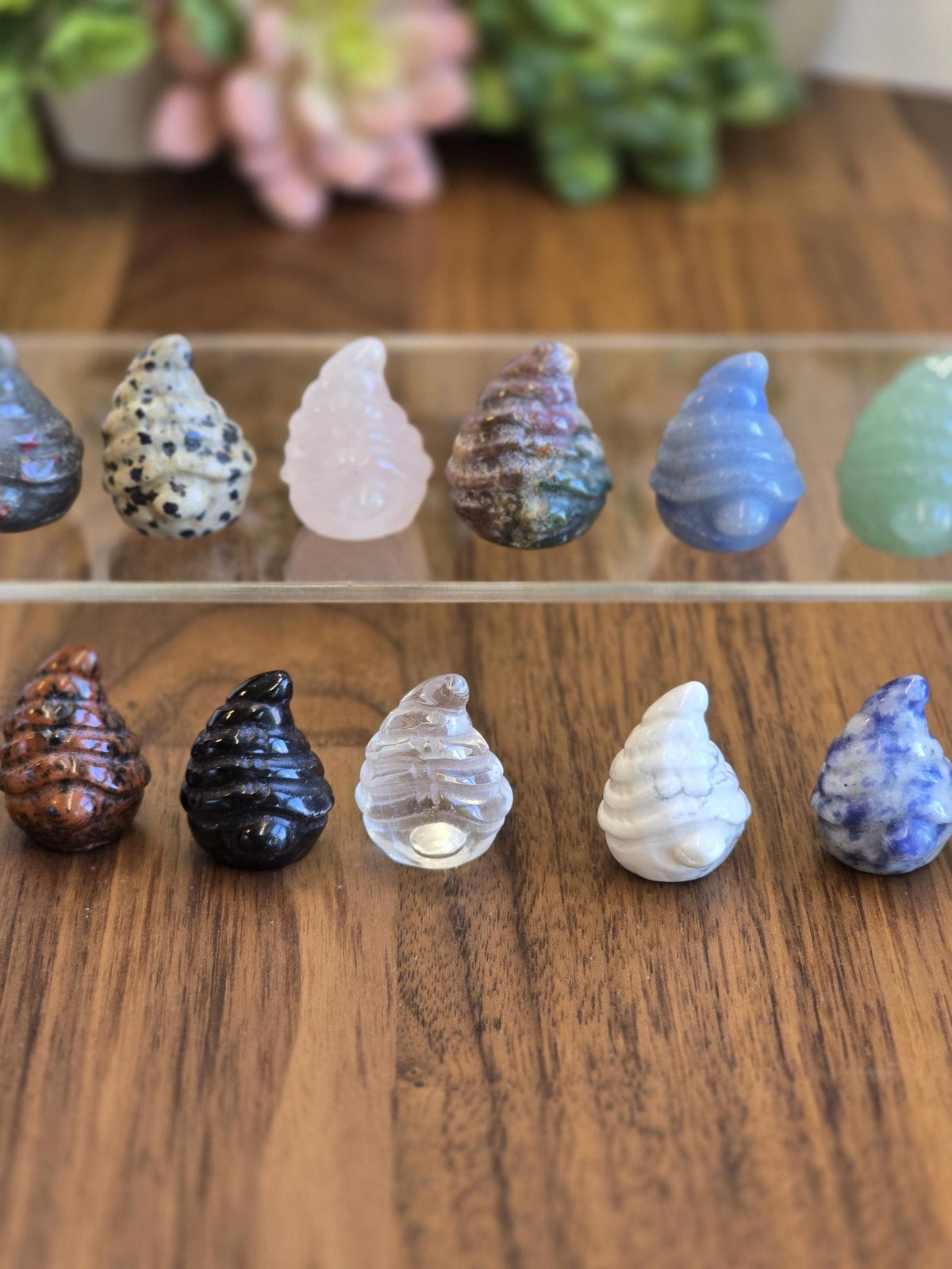 New - Baby Mystery Gnomes | Tiny Crystal Wizard | Cute Wise Whimsy Trinket | Stone Figurine for Stocking Stuffers or Little Dopamine Treats