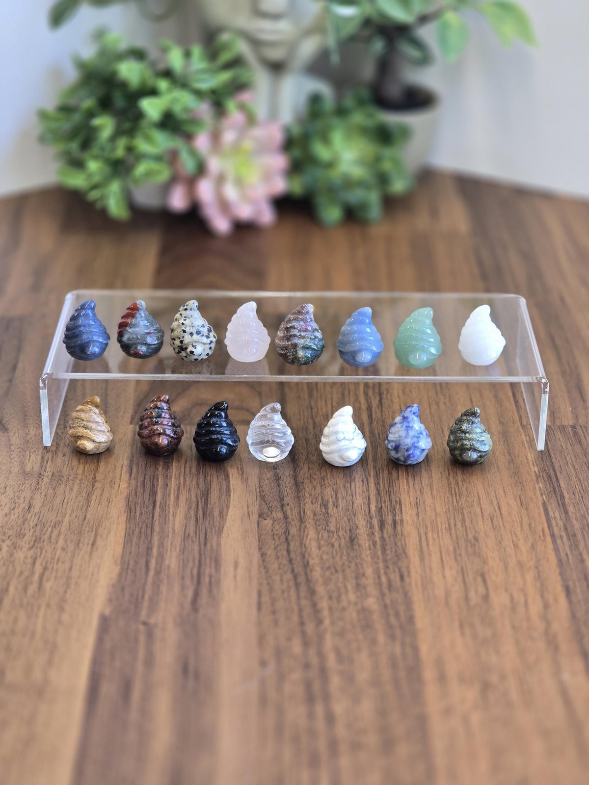 New - Baby Mystery Gnomes | Tiny Crystal Wizard | Cute Wise Whimsy Trinket | Stone Figurine for Stocking Stuffers or Little Dopamine Treats