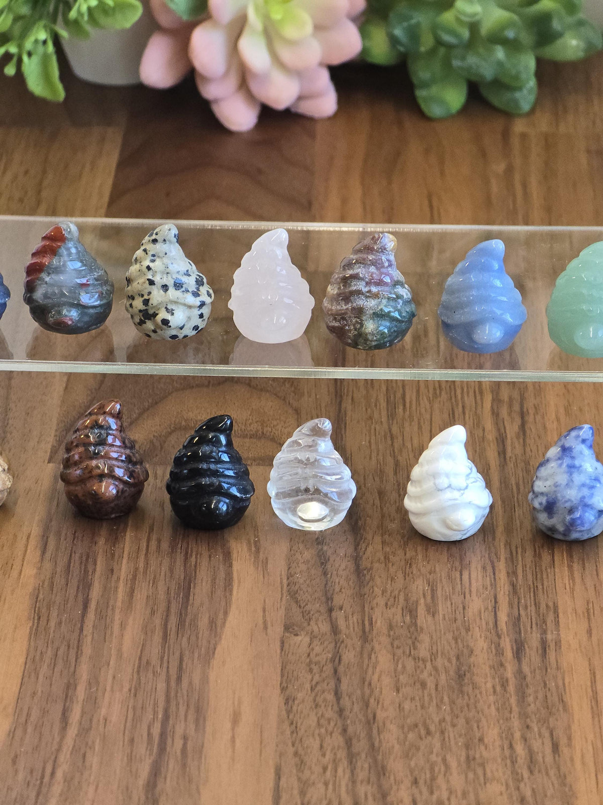 New - Baby Mystery Gnomes | Tiny Crystal Wizard | Cute Wise Whimsy Trinket | Stone Figurine for Stocking Stuffers or Little Dopamine Treats