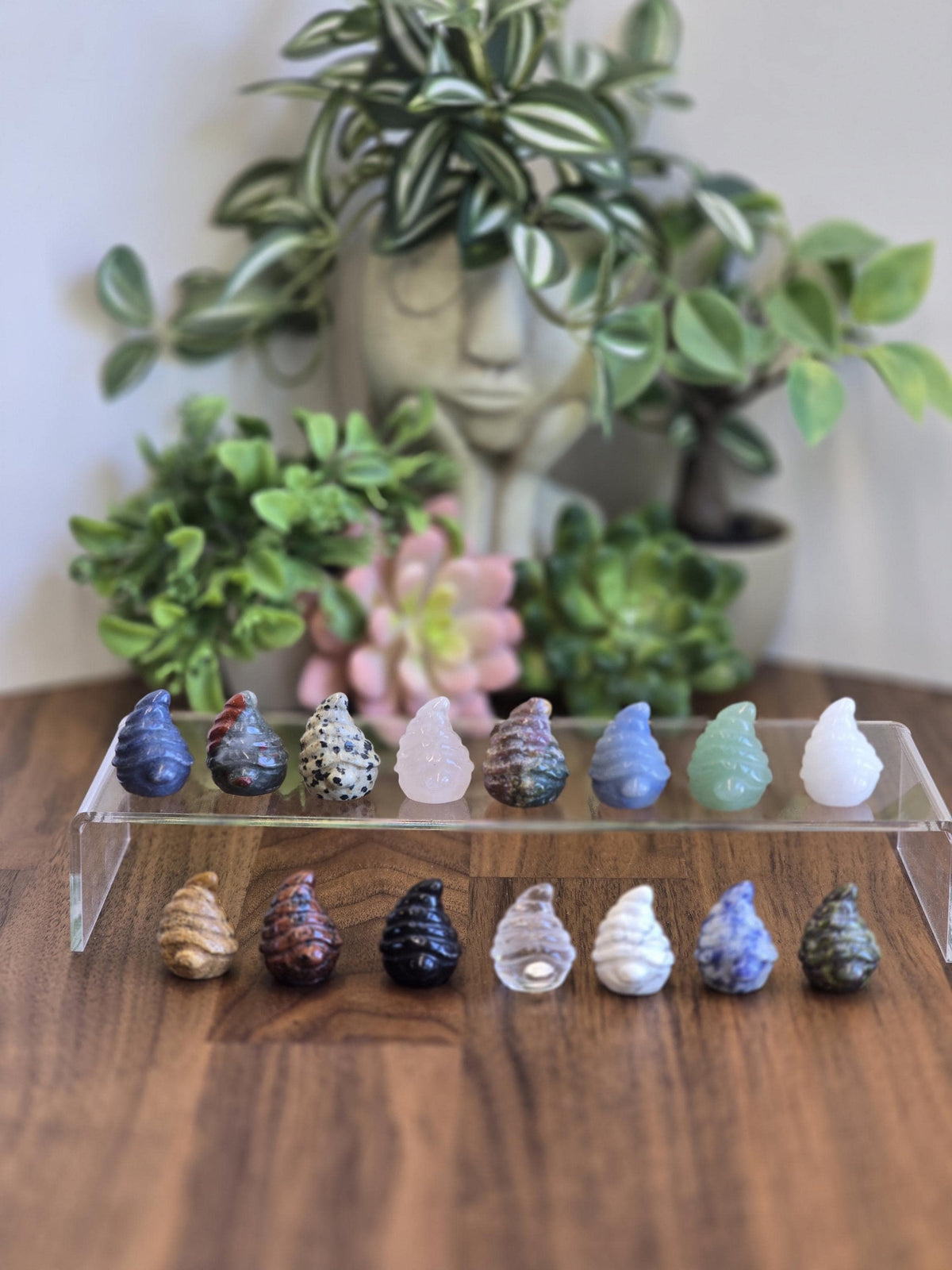 New - Baby Mystery Gnomes | Tiny Crystal Wizard | Cute Wise Whimsy Trinket | Stone Figurine for Stocking Stuffers or Little Dopamine Treats