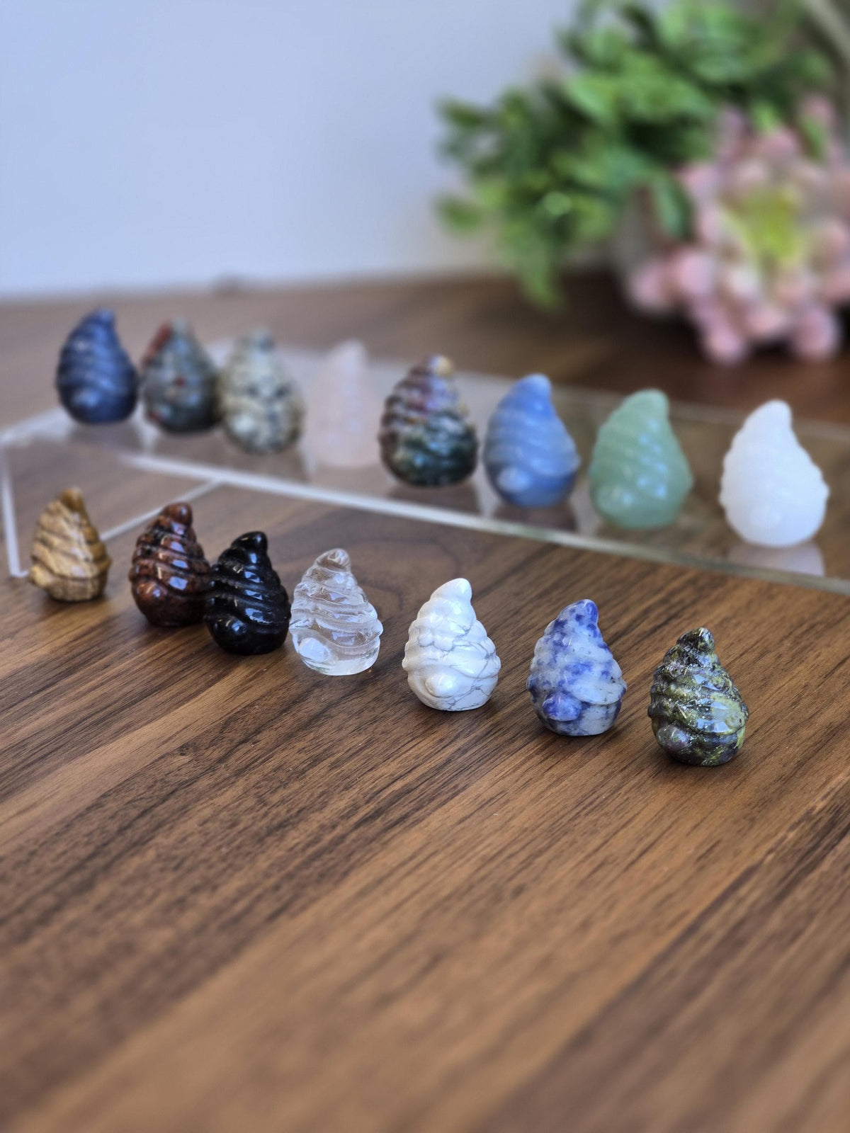 New - Baby Mystery Gnomes | Tiny Crystal Wizard | Cute Wise Whimsy Trinket | Stone Figurine for Stocking Stuffers or Little Dopamine Treats