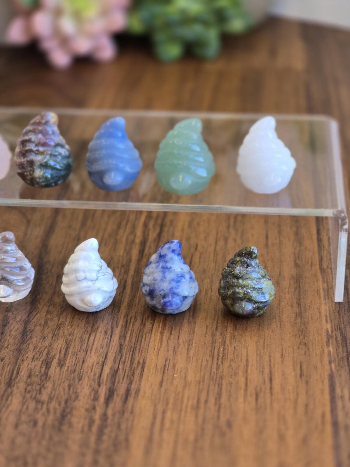 New - Baby Mystery Gnomes | Tiny Crystal Wizard | Cute Wise Whimsy Trinket | Stone Figurine for Stocking Stuffers or Little Dopamine Treats