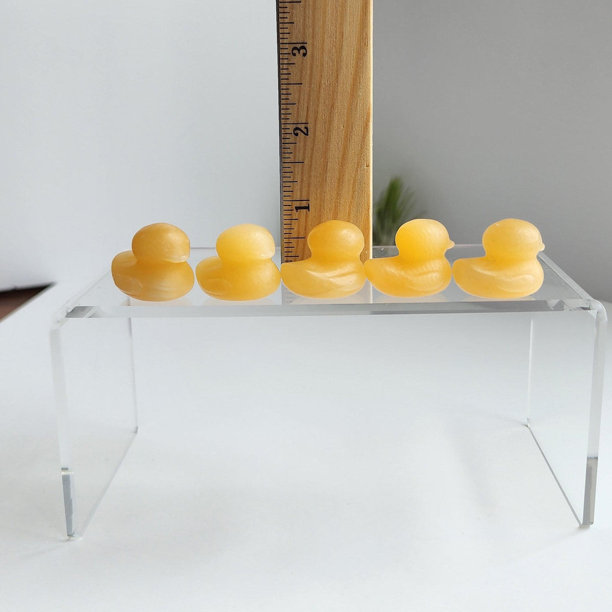 Inv - Yellow Calcite Duckies | Hand-Carved Crystal Mini Ducks for Cute Minis Collectors, Easter Baskets, or Spring Home Decor & Cutecore
