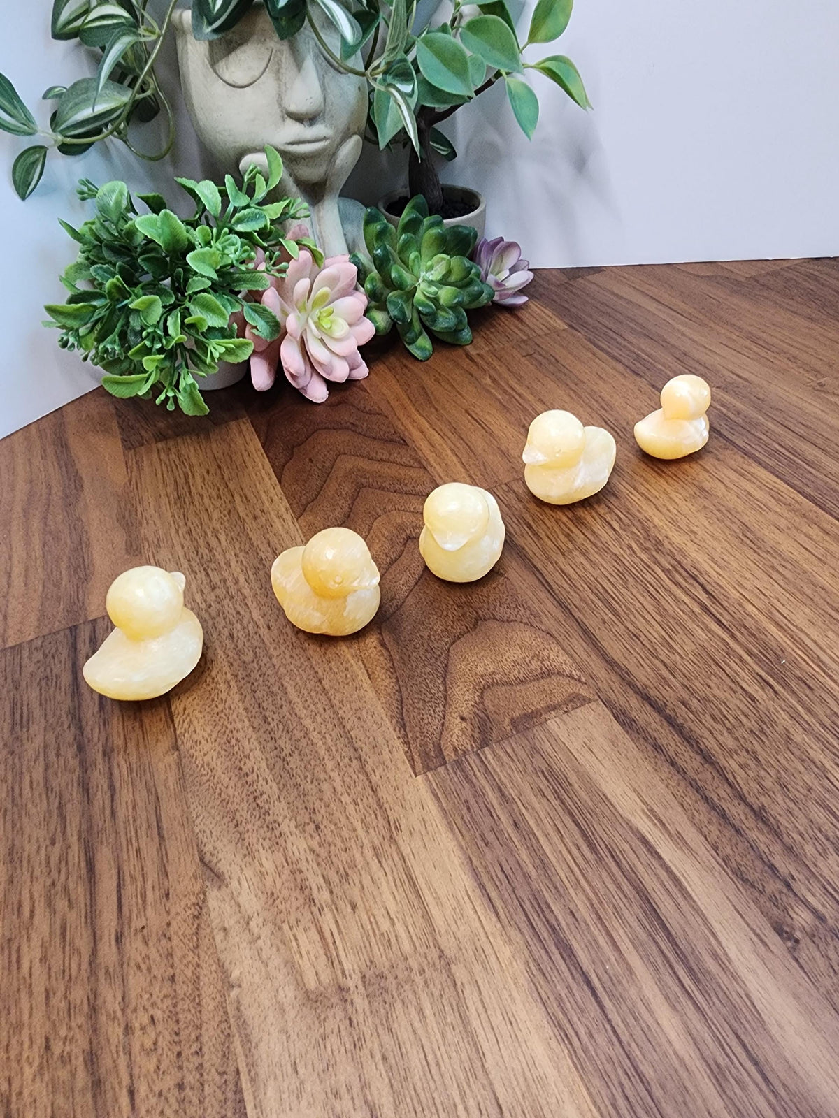 Inv - Yellow Calcite Duckies | Hand-Carved Crystal Mini Ducks for Cute Minis Collectors, Easter Baskets, or Spring Home Decor & Cutecore