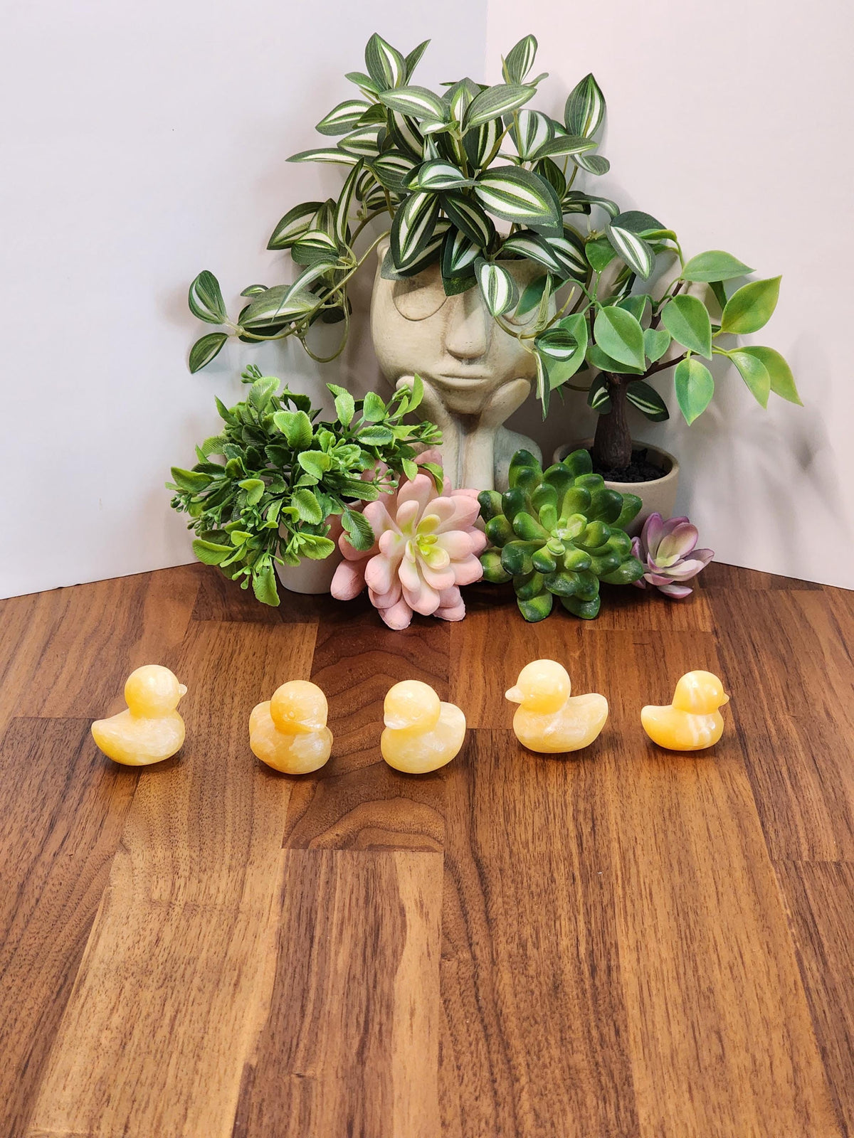 Inv - Yellow Calcite Duckies | Hand-Carved Crystal Mini Ducks for Cute Minis Collectors, Easter Baskets, or Spring Home Decor & Cutecore