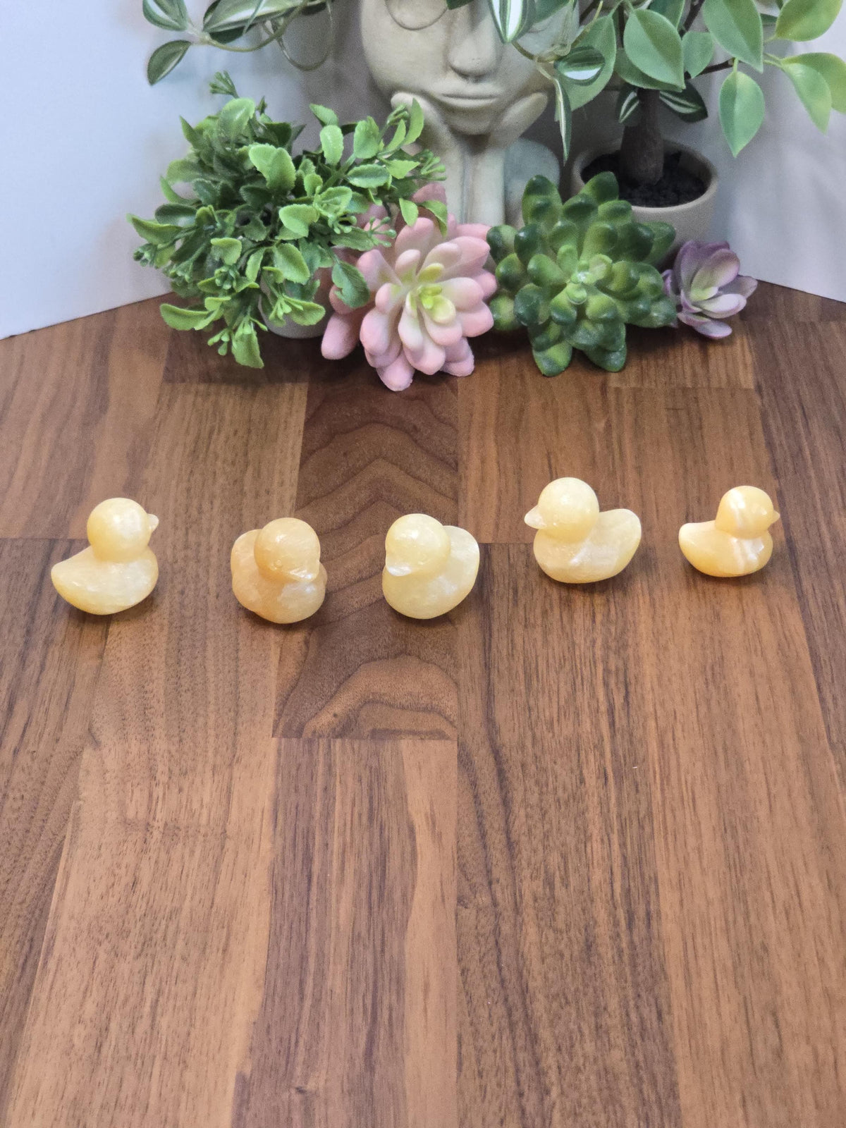 Inv - Yellow Calcite Duckies | Hand-Carved Crystal Mini Ducks for Cute Minis Collectors, Easter Baskets, or Spring Home Decor & Cutecore