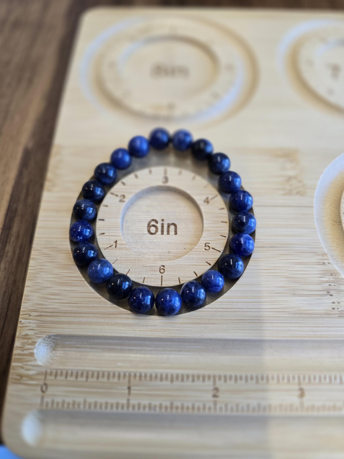 Dark Blue Sodalite Bracelet: 8MM Crystal Jewelry