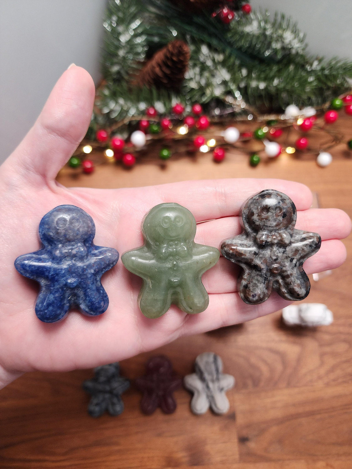 Crystal Gingerbread Men: Cute Holiday Decor - Small Display Pieces