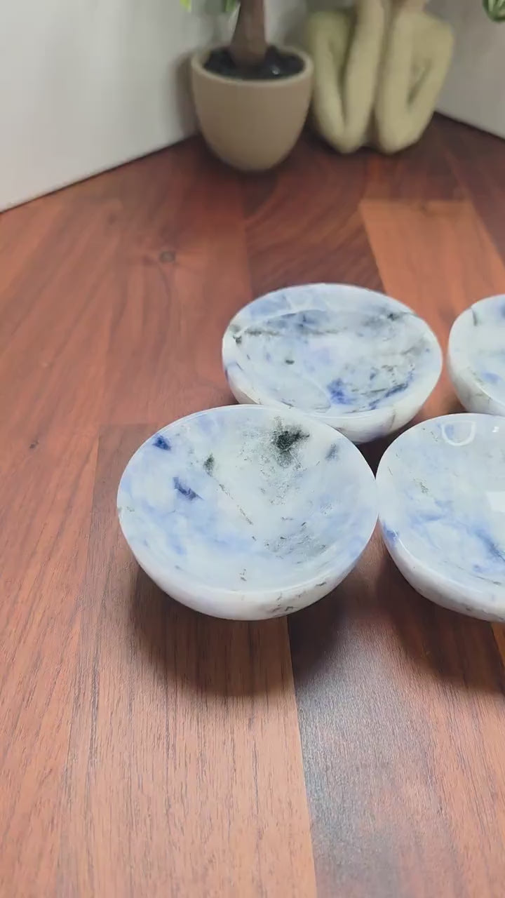 Sodalite Bowl: Deep Blue Crystal Ring Dish - Small 2.5 Inch