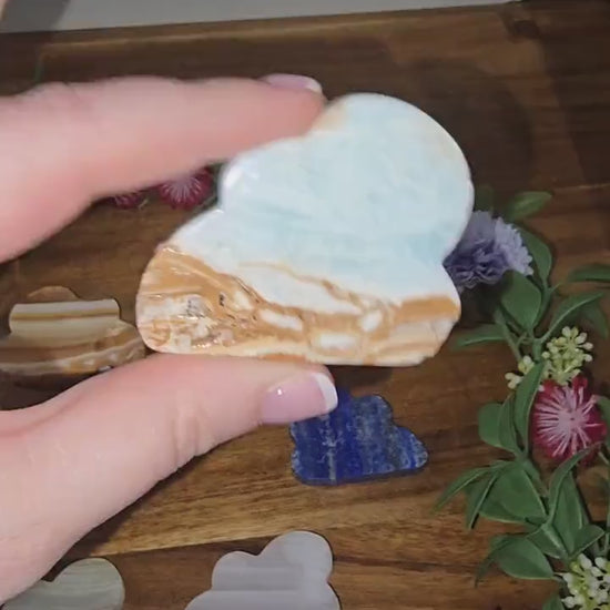 Crystal Cloud: Blue Afghanite, Lapis Lazuli, Calcite, Onyx, Aragonite