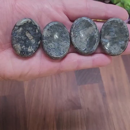 Worry Stone: Que Sera Blue Crystal - Pocket Fidget for Stress