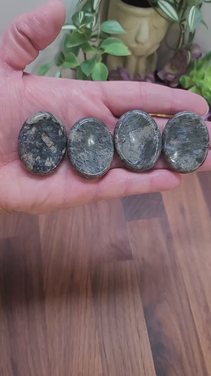 Worry Stone: Que Sera Blue Crystal - Pocket Fidget for Stress