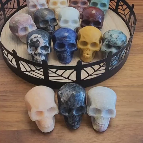 Crystal Skull Carving: Halloween Decor, Witchy Vibes (Intuitively Chosen)