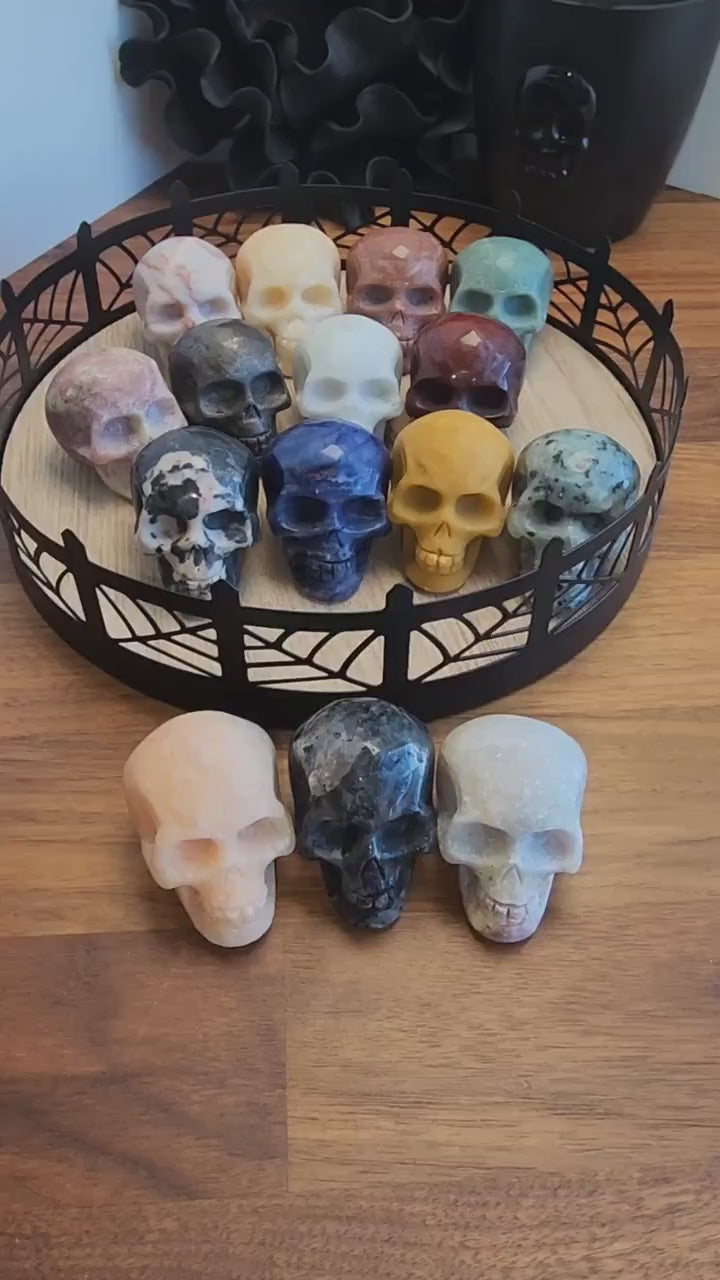 Crystal Skull Carving: Halloween Decor, Witchy Vibes (Intuitively Chosen)
