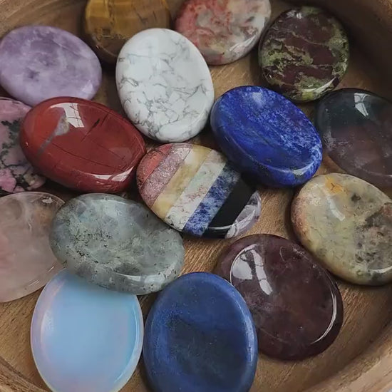 Mystery Worry Stone! Great for Fidgets and ADHD, Kids and Adults Pocket Stone, Pocket Coin, Intuitively Chosen Crystal!