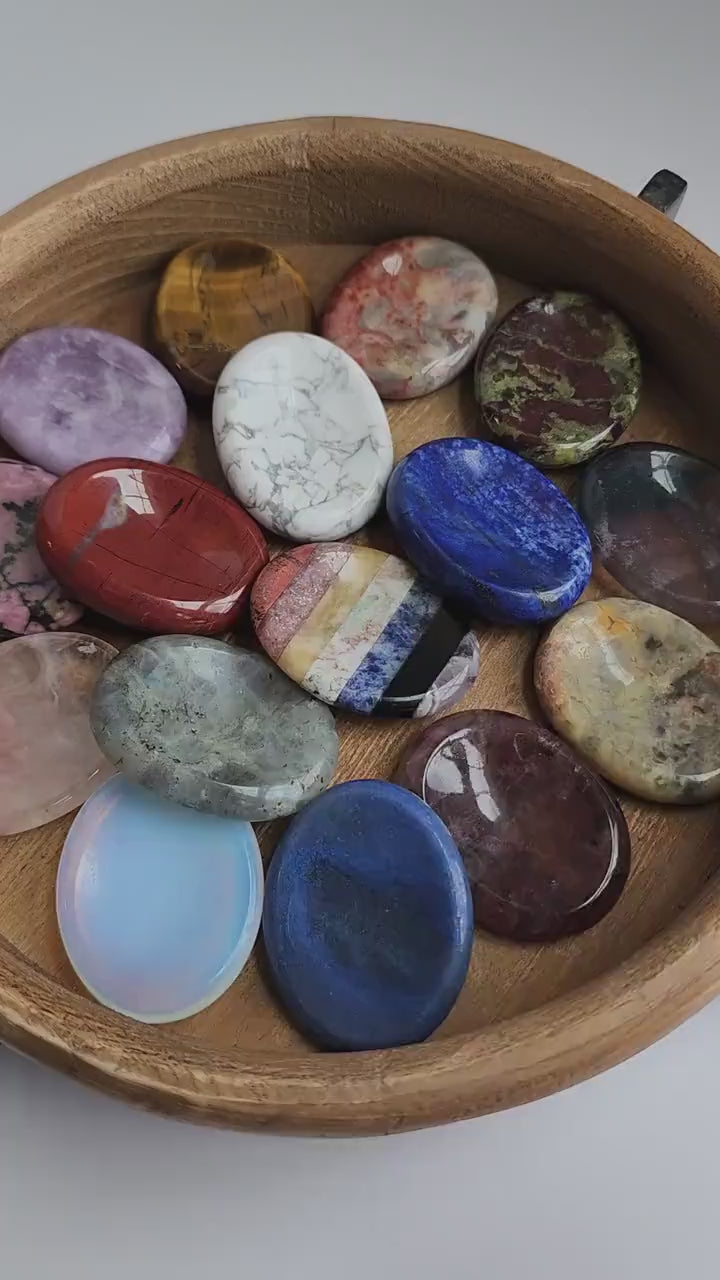 Mystery Worry Stone! Great for Fidgets and ADHD, Kids and Adults Pocket Stone, Pocket Coin, Intuitively Chosen Crystal!