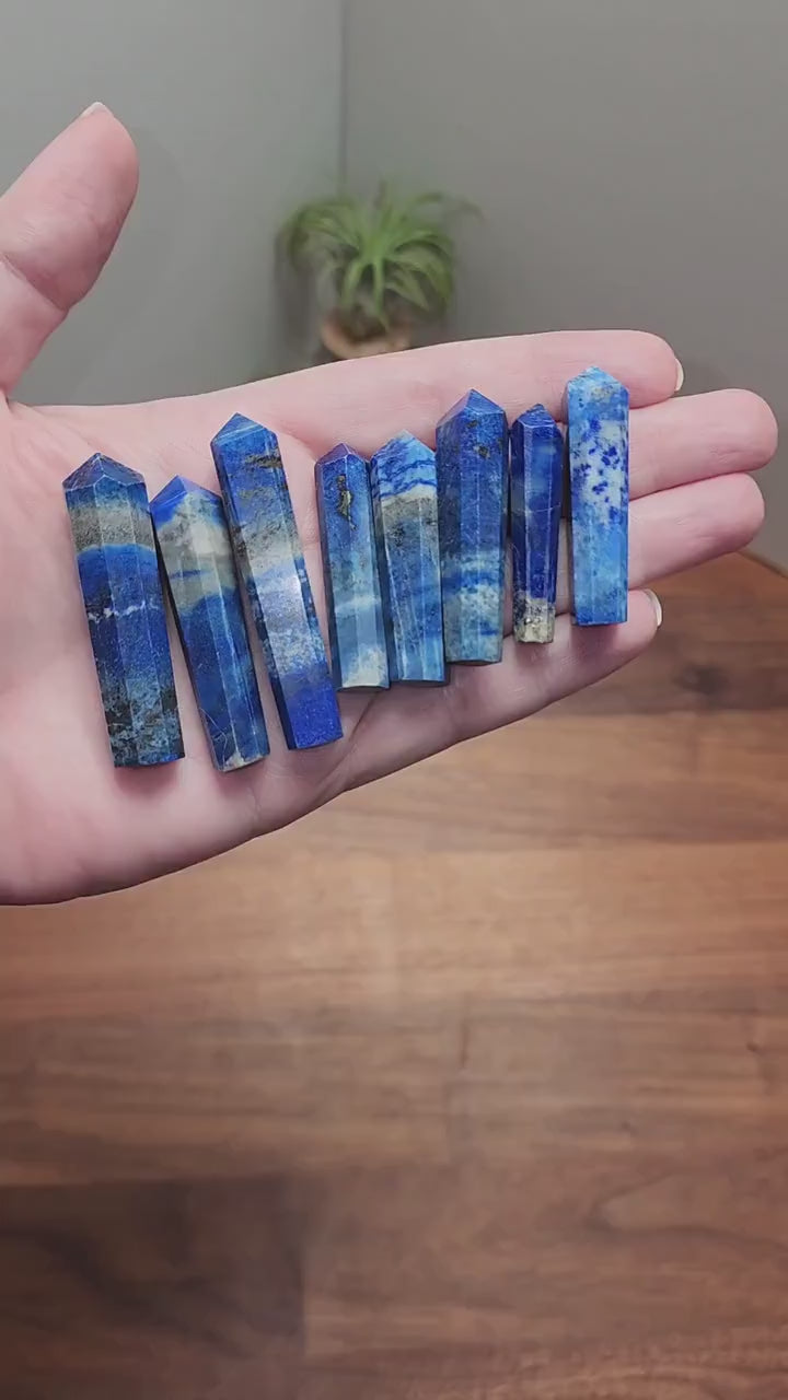 Lapis Lazuli Mini Crystal Tower: Intuitively Chosen