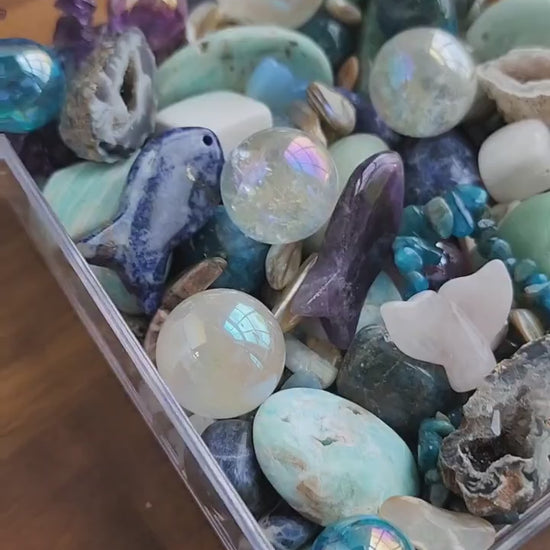 Mermaid Crystal Confetti Mix: Ocean Theme with Charms