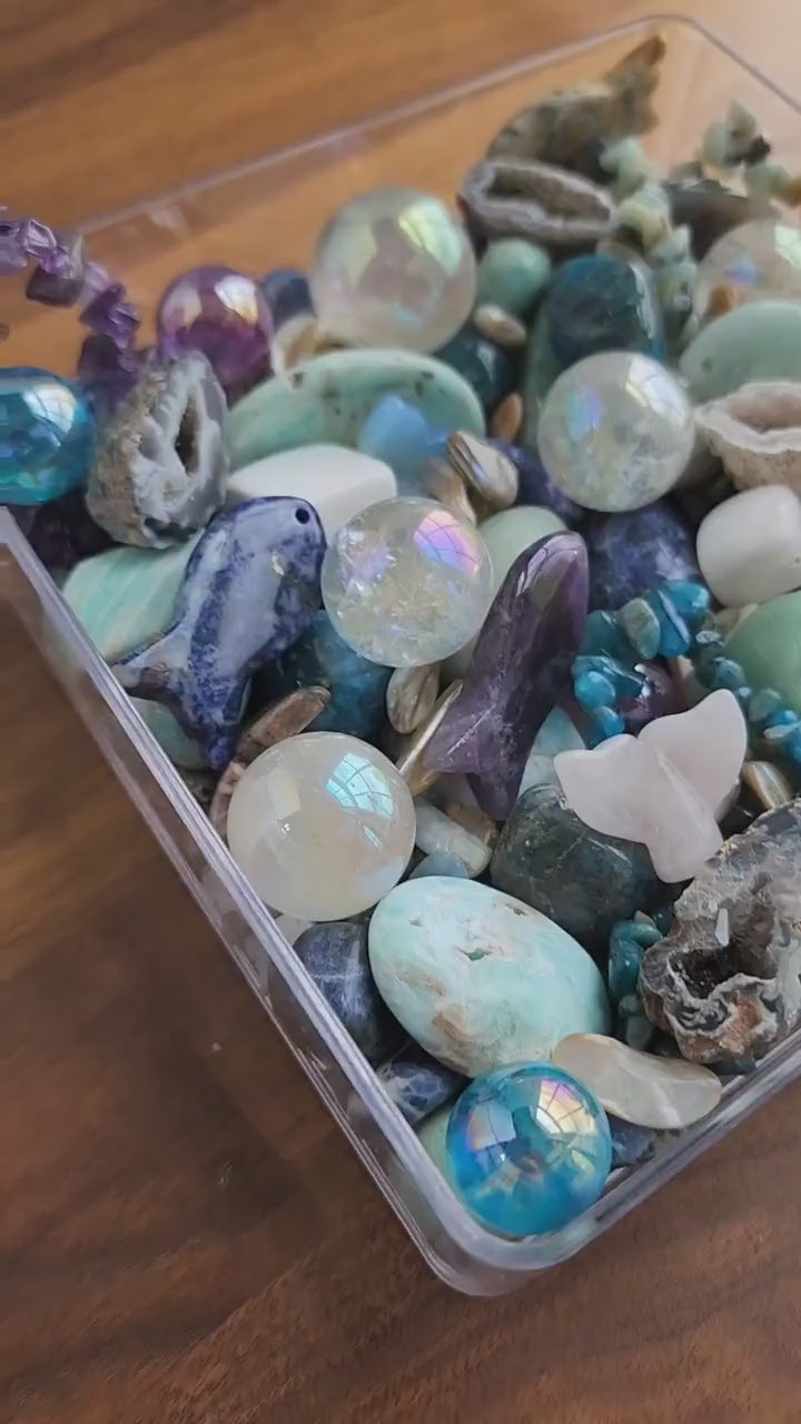 Mermaid Crystal Confetti Mix: Ocean Theme with Charms