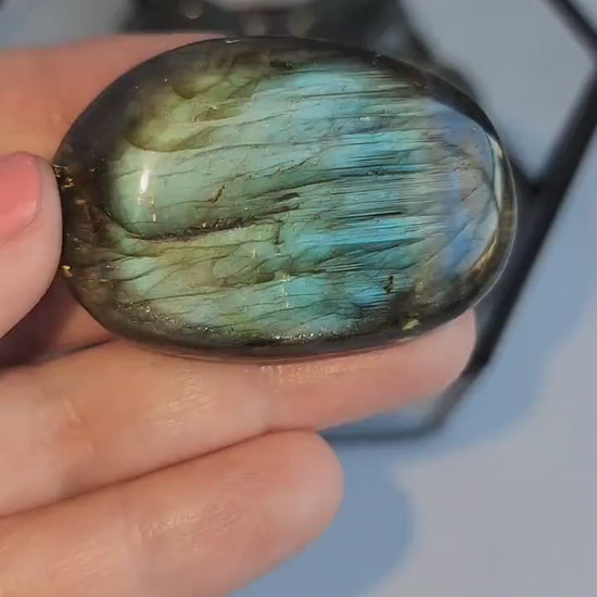 Flashy Labradorite Palm Stones, Intuitively chosen!