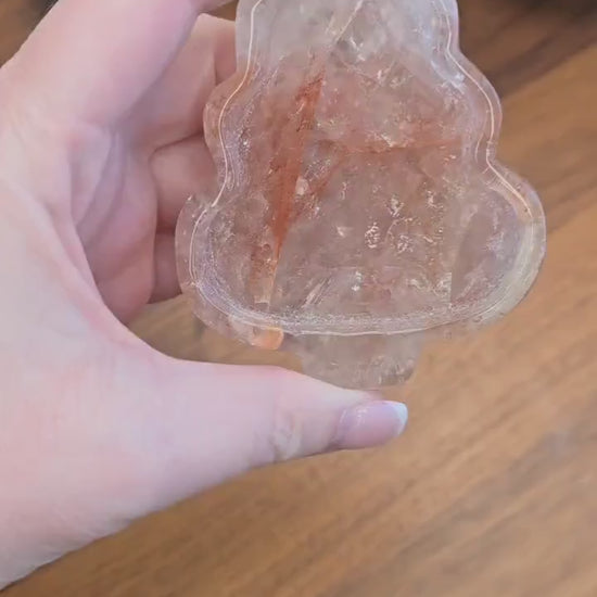 Inv - Quartz Crystal Tree Ring Dish: Holiday Home Decor