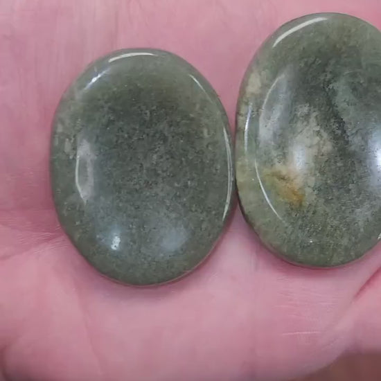 Chunky Green Aventurine Worry Stone: Natural Fidget Toy (1.9")