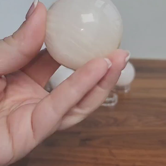 Pink Mangano Calcite Sphere: UV Reactive Crystal, Heart Chakra