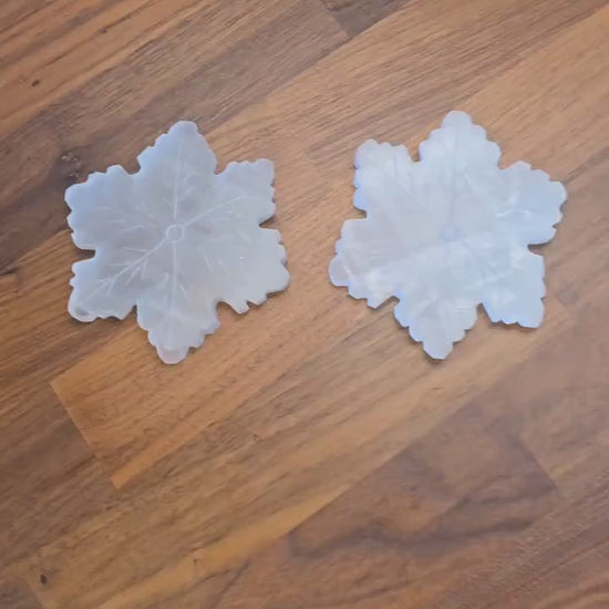 inv - Selenite Crystal Snowflake: Winter Home Decor, January Birthday Gift