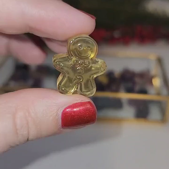 Rainbow Fluorite Christmas Carvings: Mini Crystal Figurines